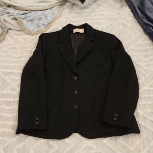 Vintage black Pendleton 100% Virgin wool blazer, size L!